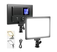 NEEWER Basics 9" Panel Luz LED Foco Video,3200-5600K Edge Lit Regulable Cámara Soft Key Lighting,CRI95+ 800Lux 4000mAh Recargable para Grabación Video Streaming Selfie Vlog Fotografía Estudio,NL-120B