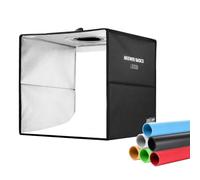 NEEWER Basics Bicolor Fotografía Estudio Caja Luz Light Box, 12"x12"x12" Plegable Booth Shooting Tent con 6 Color Fondos, 120 Leds CRI95+ Dimmable para Fotografía Joyería Electrónica Alimentos, LB30B