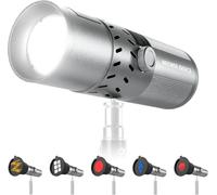 NEEWER BASICS FL20 - Linterna de fotografía RGB de 20 W con 4 colores/20 filtros Gobo, batería integrada de 49.95 Wh, 6300 K CRI95+, foco LED portátil para iluminación de estudio de grabación de video