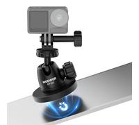 NEEWER Basics GP-101 - Soporte magnético para cámara de acción, Compatible con GoPro Insta360 dji AKASO, imán Fuerte, Cabezal de Bola de 360° para grabación de vídeo en Coche, transmisión en Directo