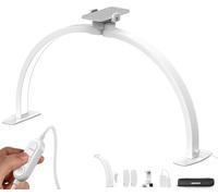 NEEWER Basics HM02-D Lámpara de uñas de Media Luna para Mesa, 36 W, Plegable, lámpara de Arco LED, manicura, Medio Anillo de luz con Soporte para teléfono móvil, para Maquillaje, Belleza, Tatuaje