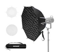 NEEWER BÁSICO Softbox Octagonal Kit para Fotografía Estudio Grabación Video Streaming, 25.6"/65cm Montura Bowen Liberación Rápida Softbox/Grid/Difusores Luz/Bolsa para Flash Strobe Luz Continua,NS33P