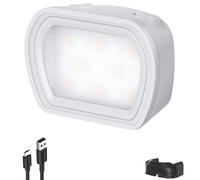 NEEWER Basics Luz Auxiliar magnética Compatible con cámara cardán dji OSMO Pocket 4 & 3, 1.3 W, USB C, Recargable, Plástico, Montaje Lateral, Accesorio de luz LED para grabación de Video Selfie, Vlog