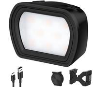NEEWER Basics Luz Auxiliar Magnética Compatible con dji OSMO Pocket 3 Camera Creator Combo, 1,3W Mini Foco LED de Relleno Plástico Recargable con Soportes Mejorados para Grabación de Vídeo, M21 Negro