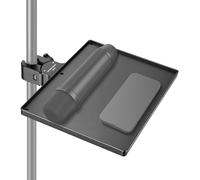 NEEWER BASICS Microphone Stand Tray,10,6" x 8" x 1,3" Clamp on Mic Escritorio Estante Accesorio para Escenario Concierto Karaoke Grabación Música Reunión Conferencias Exterior, Carga Máx 4,4lb, MS047
