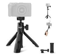 NEEWER Basics Mini Trípode Selfie de Escritorio, TP43 Negro | Compatible con iPhone Android GoPro Insta360 DJI, Portatil Pequeno Cámara Webcam Soporte, Soporte para Celular