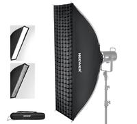 NEEWER Basics NS14S - Kit de Caja de luz Rectangular Rectangular, 12 x 47 Pulgadas, Tira de Montaje Bowens de liberación rápida, difusor de luz Compatible con Godox Compatible con Aputure Studio