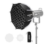 NEEWER BÁSICO Softbox Octagonal Kit para Fotografía Estudio Grabación Video Streaming, 18"/45cm Montura Bowen Liberación Rápida Softbox/Grid/Difusores Luz/Bolsa para Flash Strobe Luz Continua, NS32P
