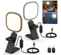 NEEWER Basics (Pack de 2) 5 '' 10 W Lámpara de Escritorio USB de Dos Colores con iluminación periférica, con Soporte multifunción, CRI 95, para Monitor, Ordenador portátil, cámara Web