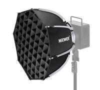 NEEWER Basics Softbox Octogonal con Soporte Bowens, 17,7 Pulgadas, Cierre rápido, Caja Blanda, Kit de iluminación con Rejilla, Compatible con Aputure 150c Godox SL60w, para FS300C FS150B HB80C CB200C