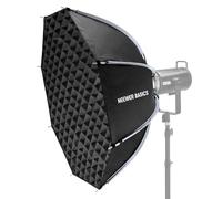 NEEWER Basics - Softbox parabólico (90 cm, difusores de luz, Rejilla/Funda, Compatible con Aputure 150c Godox SL60w NEEWER FS300C FS230C FS150B HB80C CB200C Q6 Q300 y NS64P