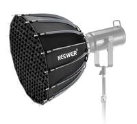 NEEWER Basics Softbox Parabólico con Montura Bowens, 47" Difusor/Rejilla/Bolsa Liberar Rápido, Compatible con Godox, Compatible con Aputure 600d Iluminación Grabación Video Fotografía Estudio, NS39P