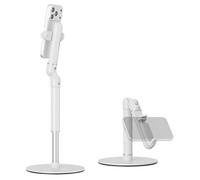NEEWER Basics Soporte Móvil para Escritorio, Ajustable Cama Mesa Oficina Móvil Montaje Soporte Clamp Abrazadera con Base Metálica Peso, Compatible con iPhone Samsung Grabación Video, ST006 Blanco