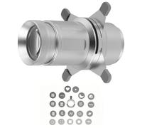 NEEWER BASICS Spotlight Snoot Óptico Cónico Solo para Linterna Fotográfica FL10/FL20/FL10P, Accesorio de Proyector 4 Veces Más Brillante con Enfoque Ajustable, 30° Ángulo Haz, 20 Gobos Metálicos, LS01