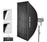 NEEWER Basics 24"x35" Softbox,Caja de luz con Montura Bowens con difusores de luz/Rejilla/Bolsa,Compatible con Aputure 150c,Godox SL60w NEEWER FS300C FS230C FS150B HB80C CB200C Q6 Q300,NS60P