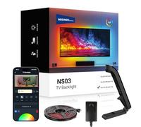 NEEWER Basics TV Retroiluminación para 75"-85" Pantallas, 5m Tiras de Luz LED RGB con Sensor Cambio Color Encendido/Apagado Programado Sync Color Sin Retardo Música Sync 24 NS03