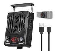 NEEWER Basics Ventilador Cámara con Batería, Enfriador Externo Resorte Tipo C PD Carga Rápida & Pantalla en Tiempo Real, Compatible con Sony ZV-E1 A6700 Canon R6 Mark II Fujifilm XS20 Nikon, CA155