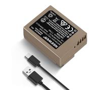 NEEWER - Batería de Repuesto DMW-BLC12, 1100 mAh, para cámara Lumix DMC-G7 G85, G95, FZ300, FZ2500, DC-Z1000 II, Sigma FP L V-Lux 5, Carga Completa batería en 2,3 Horas con Cable de Carga rápida USB