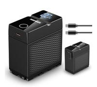 NEEWER Batería de Repuesto NP-F970 10500 mAh, Carga rápida PD 45 W, Carga Completa 2,3 H, OLED/USB A/C, para cámaras de Fotos Monitor Compatible con Sony FX3 FX30 A7IV A7SIII Canon R5 R6 Nikon Z8