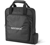 NEEWER Bolsa de viaje portátil compatible con mini plato y accesorios Starlink, funda protectora ligera para transporte al aire libre con sección separada para trípode plegado, soporte de luz de hasta