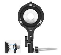 neewer Bowens - Adaptador de Montaje Mini Mount a Bowens, Anillo Adaptador con Base de Paraguas, Receptor de 5/8", inclinación de 180° y rotación de 360°, para Lámpara de Vídeo de Mano Neewer