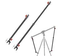 NEEWER Brazo de apoyo deslizante para cámara, 2 unidades, brazo de estabilidad ajustable para aumentar la estabilidad de aleación de aluminio, barras extensibles para cámara de vídeo con abrazaderas C