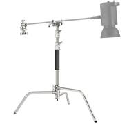 NEEWER C Stand Pro Resistente de Acero Inoxidable con Brazo Pluma, Altura Max 172cm Luz Fotográfico Soporte con 83cm Brazo sujeción, 2 Grips de Agarre para Monolight Studio Softbox Reflector,SC172