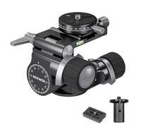 NEEWER Cabezal Trípode con Engranaje Bidireccional Microajuste Milimétrico Pan Tilt Head Aleación Aluminio, 360° Placa Panorámica Arca QR Compatible con Sony Canon Nikon DSLR, Carga Máx 13,2lb, TH14