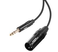 NEEWER Cable TRS a XLR macho de 6,35 mm de 1/4 pulgadas de largo, 15,24 cm de largo a 3 pines XLR de interconexión de señal equilibrada, conector adaptador para micrófono, amplificador, mezclador