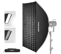 NEEWER Caja de luz Rectangular Plegable de 24 x 35 Pulgadas con difusores/Rejilla de Panal/Bolsa, Compatible con Luces de Video Godox Aputure 120d Q4 Studio Flash estroboscópicas, NS16S