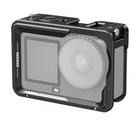 NEEWER Camera Cage Jaula Cámara para Osmo Action 6,Ligero Metal Video Rig Stabilizer con Zapata Fría & Rosca 1/4",Compatible con dji Mic Quick Release Magnetic Adapter Action Camera Accesorios,AC054