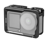 NEEWER Camera Cage Jaula Cámara para Osmo Action 6,Ligero Metal Video Rig Stabilizer con Zapata Fría & Rosca 1/4",Compatible con dji Mic Quick Release Magnetic Adapter Action Camera Accesorios,AC054