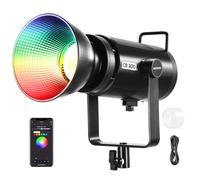 NEEWER Luz Vídeo LED 300W con Reflector, Montaje Bowens, 155000Lux/1m 5600K COB Iluminación Continua CRI97+/TLCI97+ Foco Estudio Regulable, App/2,4G/Control Integrado para Grabación Películas, CB300C