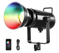 NEEWER CB200C 200W RGBWW COB LED Luz de vídeo, App/2.4G 360° Color 2500K-7500K (Duv±0.0003) 23000lux/m Bowens Metal Shell Silent Continuous Output Lighting TLCI/CRI97+ para fotografía y grabación de