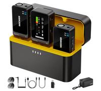 NEEWER CM26 MAX AI Micrófono Solapa Inalámbrico Compatible con iPhone 17 16 15 Android Cámara PC USB C Plug & Play App Control 2 Nivel Cancelación Ruido 50h Batería 120m Alcance Apple MFi Certificado