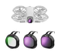 NEEWER Juego de filtros CPL + ND compatibles Solo con dji Neo 2, Paquete de 3 Accesorios de Lente de cámara de dron a presión, Densidad Neutra (ND8/32), Filtro polarizador Circular polarizador de