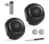 NEEWER Cubierta de Zapata fría para PA045E Bluetooth Shutter Side Handle Grip (2 Unidades), ABS + PC Cold Shoe Protector con batería de Repuesto CR2032 y Destornillador Phillips, RT005E