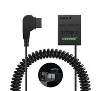 NEEWER D Tap a NP-W126S Batería Ficticia con Cable para Batería Montaje V, Adaptador de Alimentación Estable Continua D Tap Compatible con Fujifilm X100VI X-T200 X-S10 X-E4 X-T30 II X-Pro3, CP-W126S
