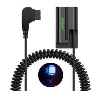 NEEWER D Tap to NP-F550 - Batería Falsa con Cable para batería de Montaje en V, Fuente de alimentación Estable para RGB660 RGB1200 RGB168 BH20B LED luz de Video F500 F400 F100 Compatible con Atomos