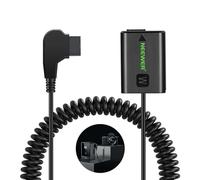 NEEWER D Tap to NP-FW50 Batería Simulada con Cable para V Mount Batería, Fuente de Alimentación Continua para Sony ZV-E10 A3000 A5000 A5100 A6000 A6100 A6300 A6400 A6500 A7 II A7R II A7S II, VP-FW50