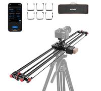 NEEWER Deslizador de cámara motorizado de 120 cm, Deslizador de riel de Fibra de Carbono DSLR con Control de aplicación, batería F750 de 4400 mAh para fotografía de lapso de Tiempo, soporta Modo de