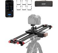 NEEWER Deslizador de cámara motorizado de 80 cm, Deslizador de riel de Fibra de Carbono DSLR con Control de aplicación, batería F750 de 4400 mAh para fotografía de lapso de Tiempo, soporta Modo de