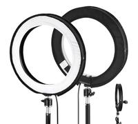 NEEWER Difusor de Anillo Luz Solo para 12" RH12B RH12C Anillo de Luz, Softbox de Luz de Video Elástico Sock para Luz Suave y Uniforme, Sin Fugas de Luz, Paño Blanco para Transmisión/Grabación, NS008