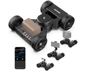 NEEWER DL400 Dolly Deslizador Cámara Motorizada App Control, Actualizado con Motor Dual Ultra Silencioso, Batería 5H, Compatible con GoPro iPhone Android Samsung Smartphone DSLR Cámara Videocámara
