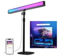 NEEWER Doble Cara RGB LED Streaming Key Light, Smart Desk Lamp Compatible con Alexa y Google Assistant para Videoconferencia Juego, 16 Millones Color, 2700K-7000K/CRI97+ Tubo Foco Luz Estudio, NG01