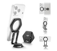 NEEWER Doble Magnético Soporte Celular Stand Tripod Mount con Base Tipo Arca, Aluminio Ajustable Móvil Accesorio Compatible con MagSafe para MagSafe iPhone Samsung Android para Grabación Video, PA161