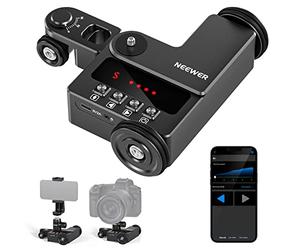 NEEWER Dolly Motorizada y Control para iOS/Android, Cabezal Esférico, Deslizador Ultra Silencioso con 5 Niveles de Velocidad/Modo de Video/Lapso de Tiempo de Fotografía, Carga Máxima 6,6lb/3kg, DL200