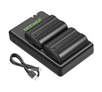 NEEWER EN-EL15 Juego de Cargador de Batería Compatible con Baterías Nikon Z5, Z6, Z6 II, Z7, Z7II, D780, D850, D7500, 1V1, D500, D750, D800, D7000, D7100, D7200(2 Piezas,2100mAh),No Compatible con Z8