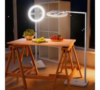 NEEWER Entry Level Version 10" 7W LED Aro Luz con Soporte/Soporte Móvil Montaje, 69" Telescópico Selfies Ringlight, Iluminación para iPhone Streaming Maquillaje Pestañas Grabación Video Estudio, N18