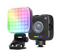 NEEWER Entry Level Version Luz Cámara RGB Magnética, 126 LED Clip on Panel Foco Pequeño Portátil, 2000mAh 3000-9000K CRI80+ 10 Efectos 3 Zapatos Fríos 1/4" para Trípode Fotografia Selfie, RGB126